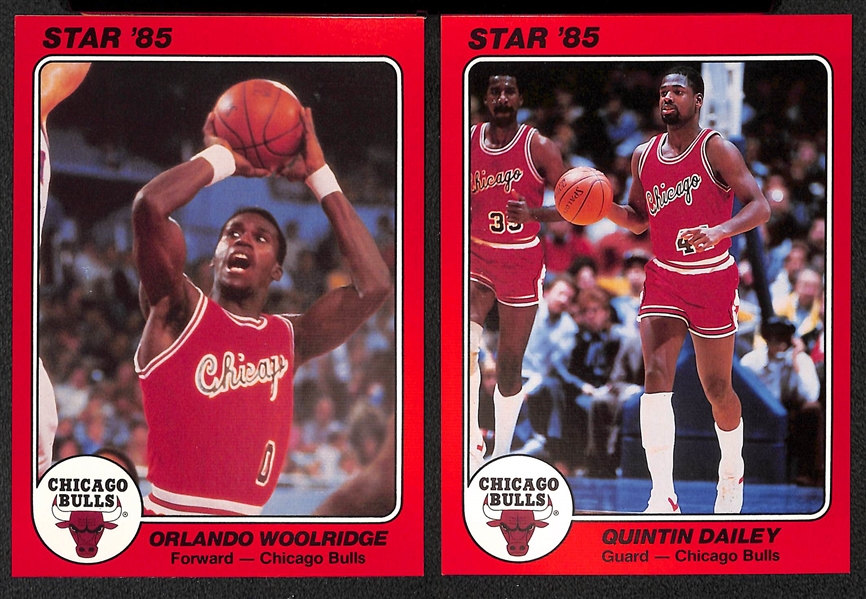 1984-85 Star Team Supers Chicago Bulls  5x7 with Michael Jordan Rookie 